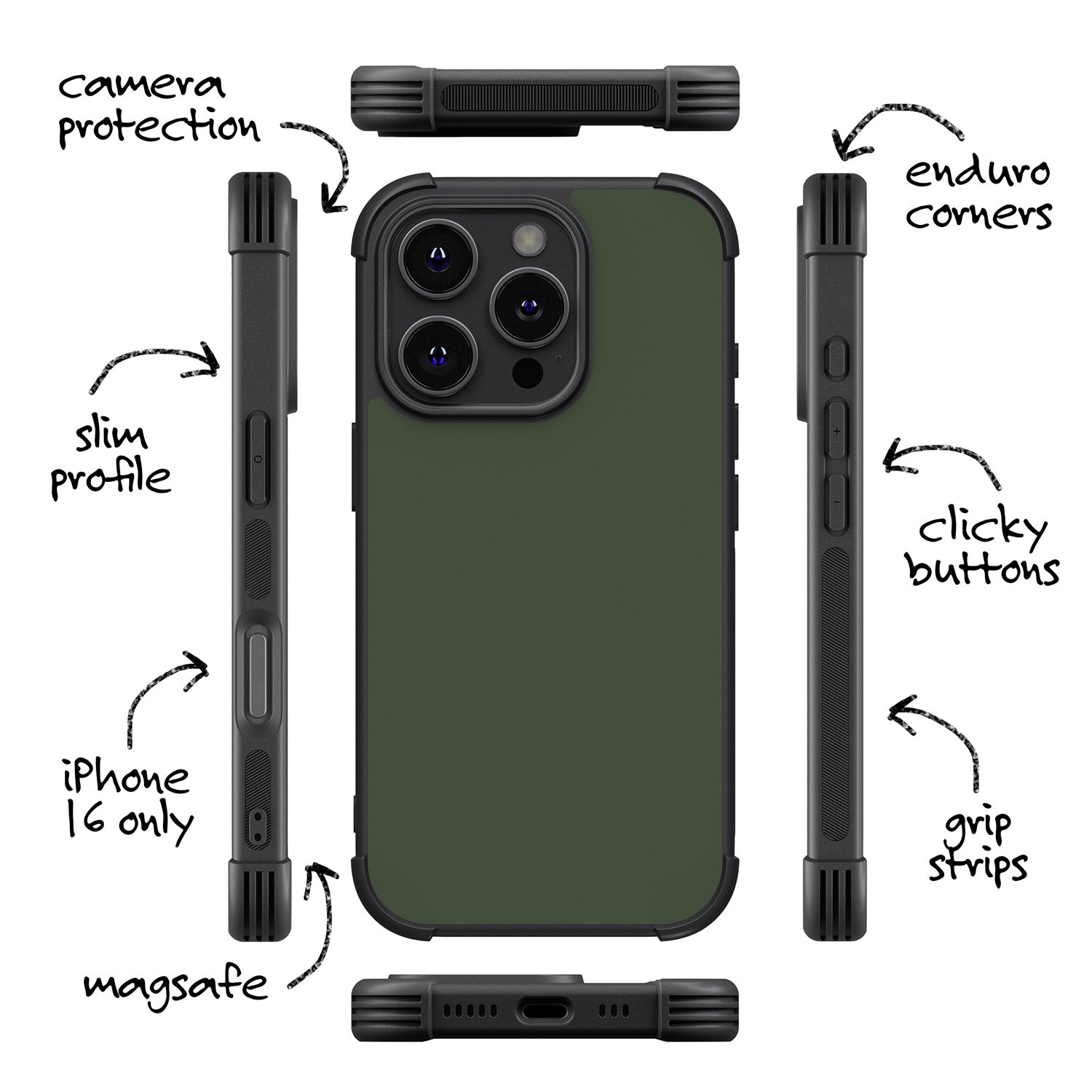 Olive Green (Enduro iPhone Case)