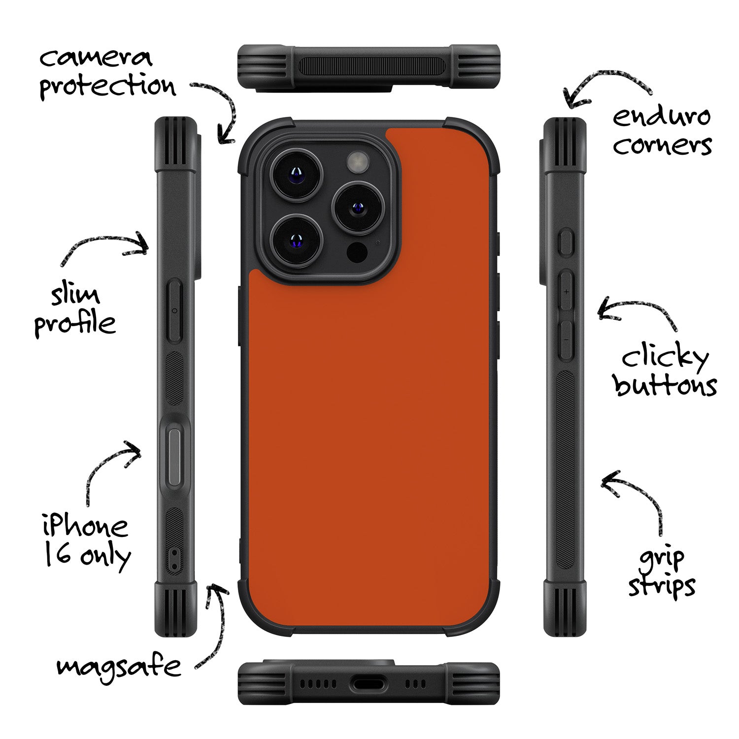 Burnt Orange (Enduro iPhone Case)