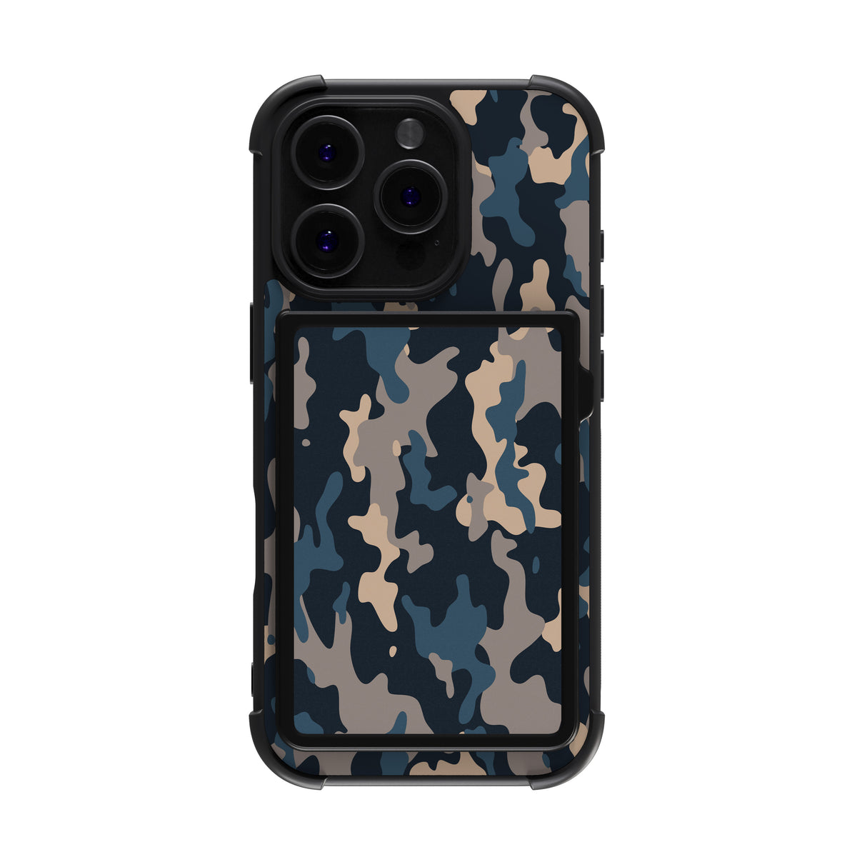 Navy Camo (Daily Card Carrier Magsafe Wallet)