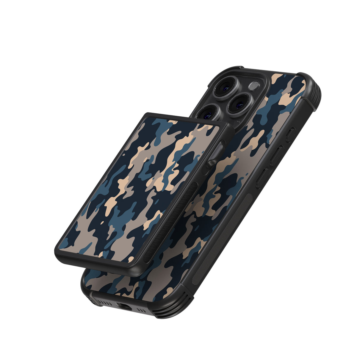 Navy Camo (Daily Card Carrier Magsafe Wallet)